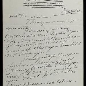a page of handwritten text