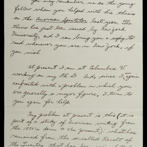 a page of handwritten text