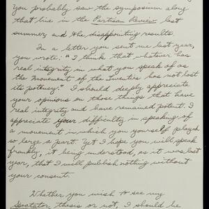 a page of handwritten text
