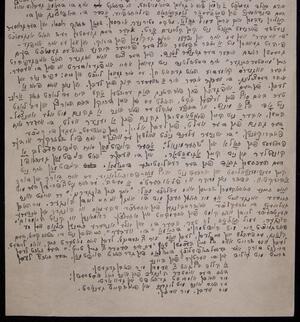 a page of handwritten text
