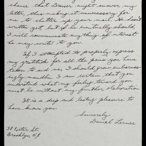 a page of handwritten text