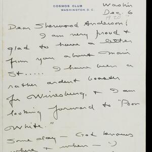 a page of handwritten text