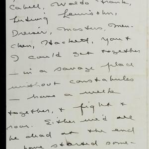 a page of handwritten text