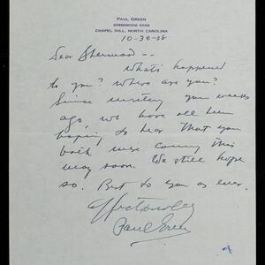 a page of handwritten text
