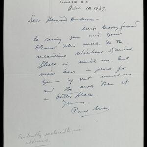 a page of handwritten text