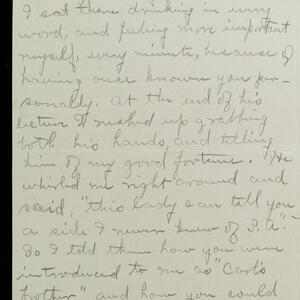 a page of handwritten text