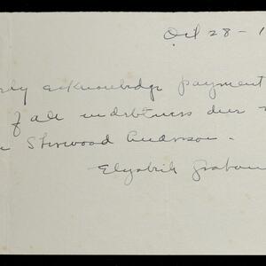 a page of handwritten text