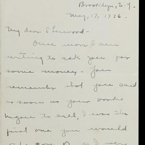 a page of handwritten text