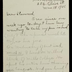 a page of handwritten text