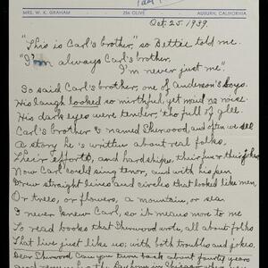 a page of handwritten text