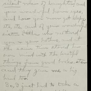 a page of handwritten text