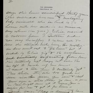 a page of handwritten text