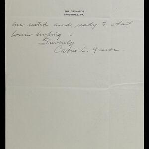 a page of handwritten text