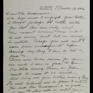 a page of handwritten text