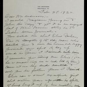 a page of handwritten text