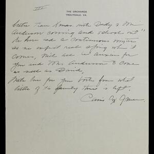 a page of handwritten text