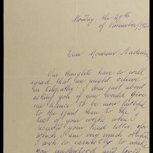 a page of handwritten text