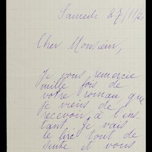 a page of handwritten text