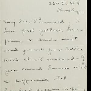 a page of handwritten text