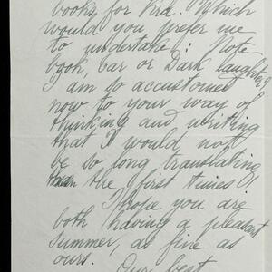 a page of handwritten text