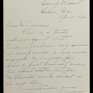 a page of handwritten text