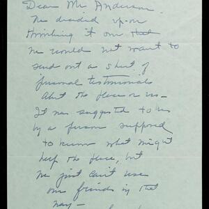 a page of handwritten text