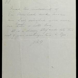 a page of handwritten text