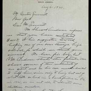 a page of handwritten text
