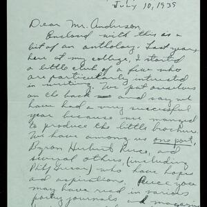 a page of handwritten text