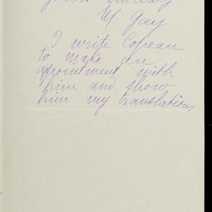 a page of handwritten text