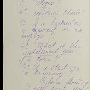 a page of handwritten text