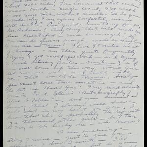 a page of handwritten text