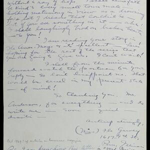 a page of handwritten text