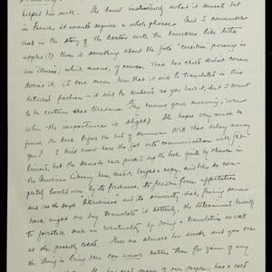 a page of handwritten text