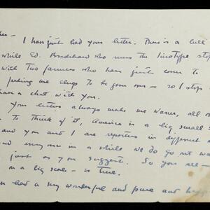 a page of handwritten text