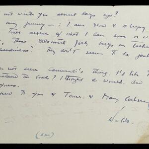 a page of handwritten text