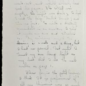 a page of handwritten text