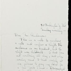 a page of handwritten text