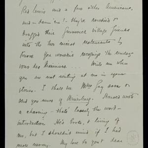 a page of handwritten text