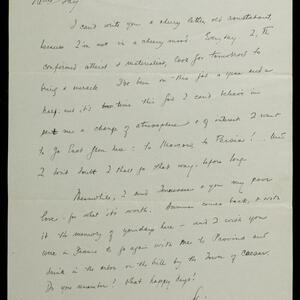 a page of handwritten text