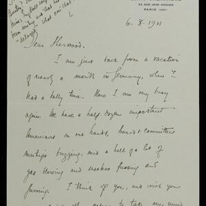 a page of handwritten text
