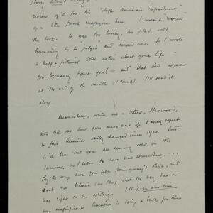 a page of handwritten text