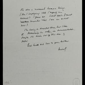 a page of handwritten text