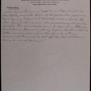 a page of handwritten text