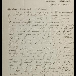 a page of handwritten text