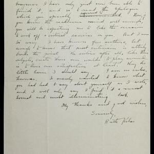 a page of handwritten text