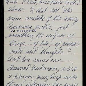a page of handwritten text