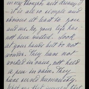 a page of handwritten text
