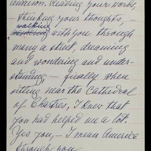 a page of handwritten text