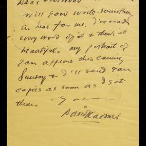 a page of handwritten text